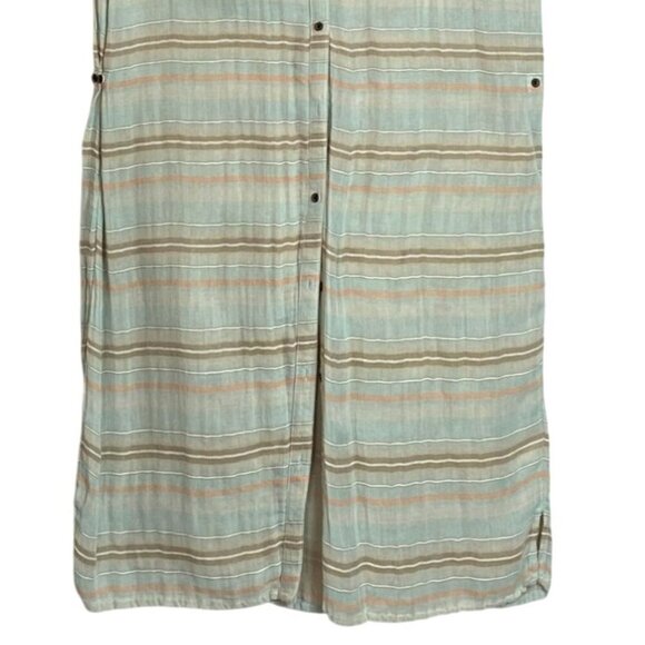 PrAna Buenos Dias Dress Iced Aqua Size L Fair Trade Sustainable Cotton Sleeveles - Picture 4 of 11